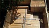 Overhead view of deck and clothes dryer