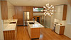 View of kitchen